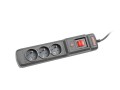 ARMAC Listwa przeciwprzepięciowa M3 Multi 4.5m czarna (3 gniazda)