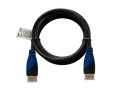 Elmak SAVIO CL-48 Kabel HDMI oplot nylon złoty v1.4 3D, 4Kx2K, 2m