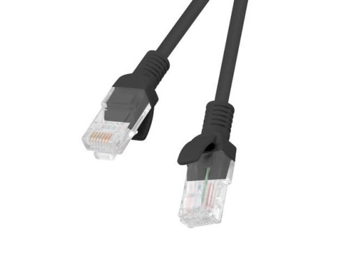 LANBERG PATCHCORD KAT.5E 2M CZARNY FLUKE PASSED LANBERG 10-PACK