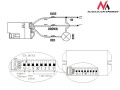 Maclean Czujnik ruchu pir z zew sensorem 800W 360s MCE32
