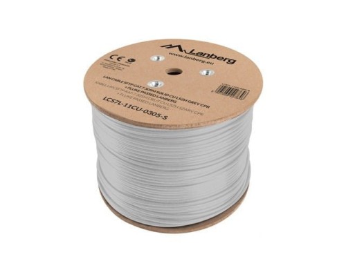 LANBERG Kabel SFTP kat.7 CU305m drut   LCS7L-11CU-0305-S