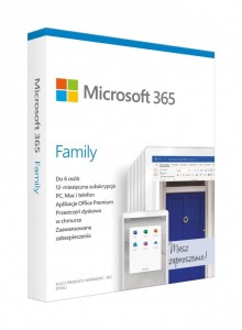 Microsoft 365 Family PL P6 1Y Win/Mac 6GQ-01161 Stary P/N: 6GQ-01016