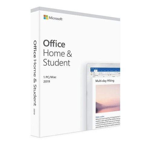 Microsoft Office Home & Student 2019 PL P6 Box Win/Mac 32/64bit 79G-05160 Zastępuje P/N: 79G-05037