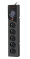 ARMAC Listwa zasilająca Z5 3m 5x230v 10a   Z5/CZ/30 czarna