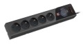ARMAC Listwa zasilająca Z5 3m 5x230v 10a   Z5/CZ/30 czarna