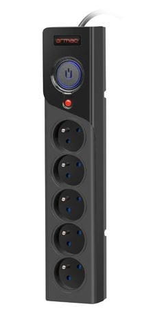 ARMAC Listwa zasilająca Z5 1.5M 5x230v 10a Z5/CZ/15 czarna