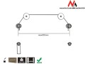 Maclean Uchwyt wieszak do telewizora LED 32-55" MC-557 TV