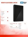 Western Digital Dysk MY PASSPORT 1TB 2,5 black WDBYVG0010BBK-WESN