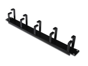Digitus Organizer kablowy poziomy typu RING 19" 1U, 40x483x60mm, czarny