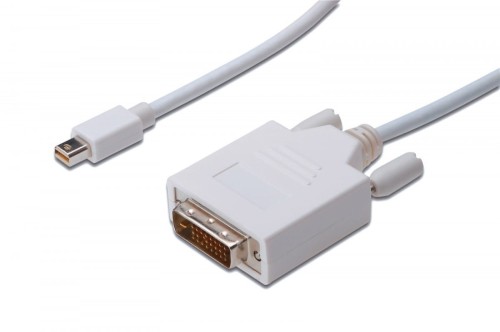 ASSMANN Kabel adapter Displayport 1080p 60Hz FHD Typ miniDP/DVI-D (24+1) M/M biały 2m