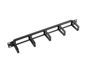 LANBERG Organizer kabli 19'' 1U Typ A czarny