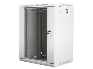 Lanberg Szafa instalacyjna wisząca 19 cali 15U 600X450mm szara (drzwi szklane)