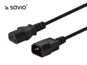 Elmak SAVIO CL-99 Przedłużacz kabla zasilającego C13/C14; 1,2m