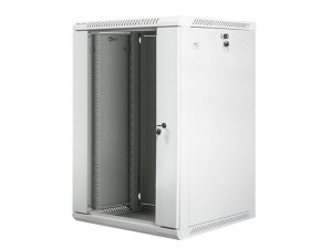 Lanberg Szafa instalacyjna wisząca 19 18U 600X600mm szara (drzwi szklane)