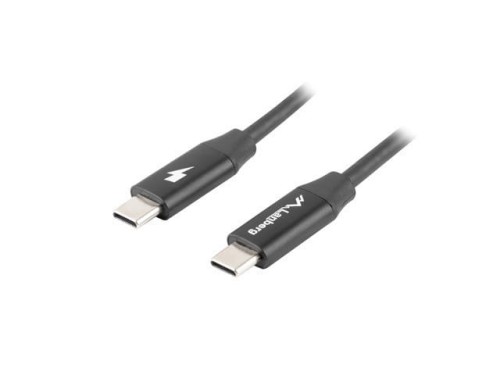 LANBERG Kabel USB-C M/M 2.0 CA-CMCM-40CU-0018-BK Czarny 1.8m