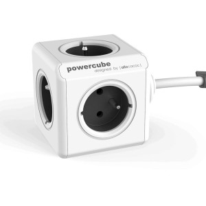 Allocacoc Listwa zasilająca PowerCube Extended 1,5m 2300GY/FREXPC Szara