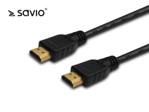 Elmak Kabel HDMI-HDMI 2.0, OFC, SAVIO CL-113, złoty, 3D, 4Kx2K, miedź, 5m