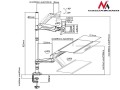 Maclean Uchwyt do monitora oraz klawiatury MC-681