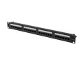 LANBERG Patchpanel 24 port 1U KAT6A PPUA-1024-B Czarny