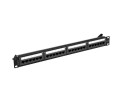 LANBERG Patchpanel 24 port 1U KAT6A PPUA-1024-B Czarny