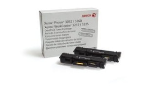 Xerox Toner dwupak BLACK  2x3.0k  do Phaser3052/3260 WC3215/3225