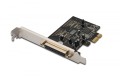 Digitus Karta rozszerzeń/Kontroler LPT PCI Express, 1xDB25, Low Profile, Chipset: MCS9901