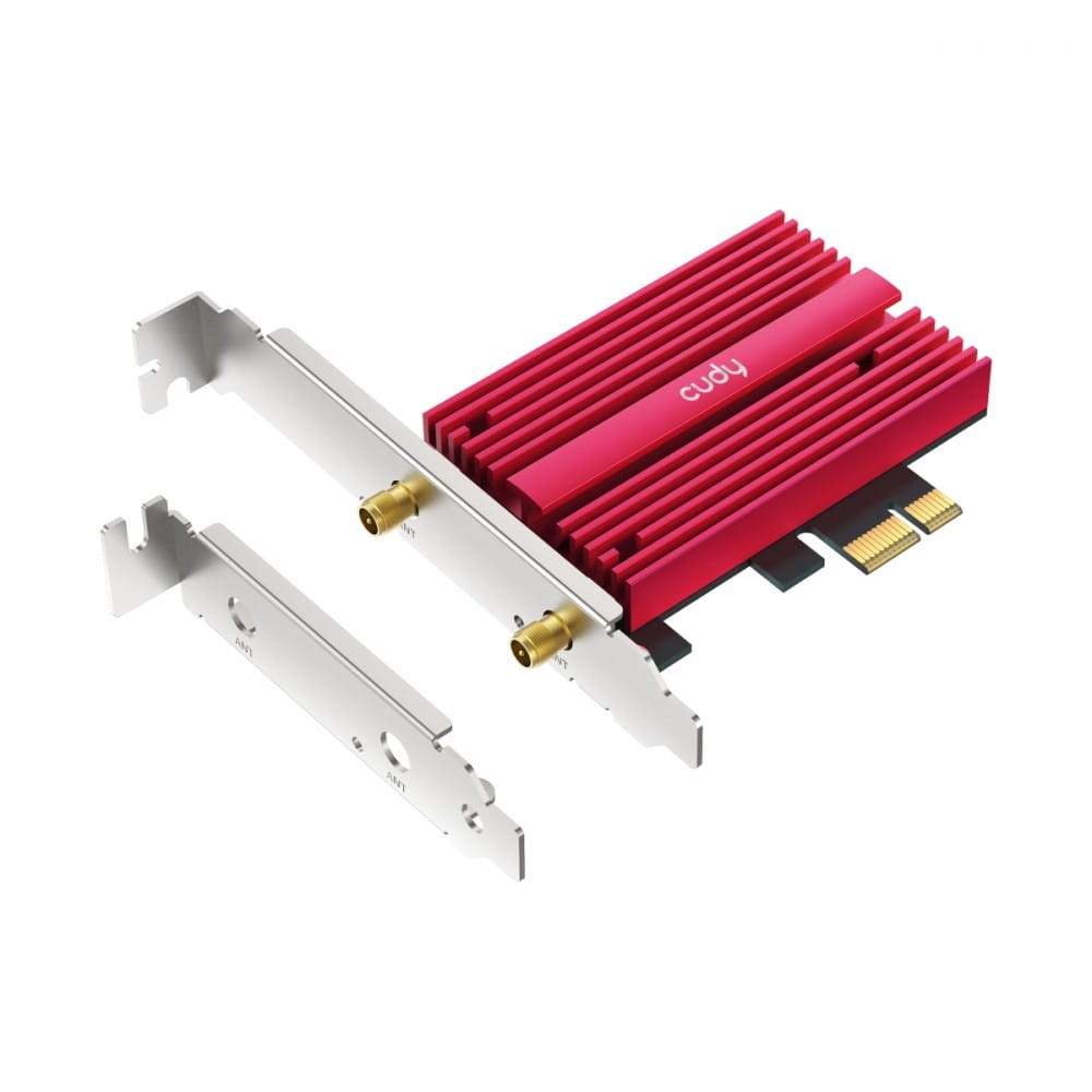 Carte WiFi 7 PCIe Cudy WE9300S - Adaptateur Tri-Bande 6 GHz Intel BE200, Bluetooth 5.4, Antennes Haut Gain - Installation Facile